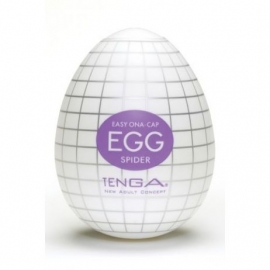 Мастурбатор «Egg Spider» от японской компании Tenga, цвет белый