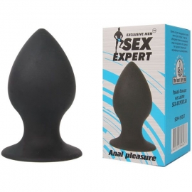 Втулка анальная SexExpert «Anal Pleasure», цвет черный, длина 70 мм, диаметр 42 мм