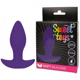Классическая анальная втулка с удобным ограничителем от компании Sweet Toys, цвет фиолетовый