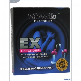 Стимулирующая насадка-презерватив Extender «Продлевающий эффект» с эластичными шариками, цвет прозрачный, упаковка 1 шт