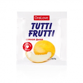 Гель "Tutti-FruttiI сочная дыня" серии "OraLove" одноразовая упаковка 4г
