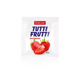 Гель "Tutti-FruttiI земляника" серии "OraLove" одноразовая упаковка 4г
