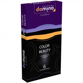 Разноцветные презервативы «DOMINO CLASSIC Colour Beauty», Domino