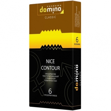 Презервативы с ребрышками «DOMINO CLASSIC Nice Contour», Domino 6 шт.