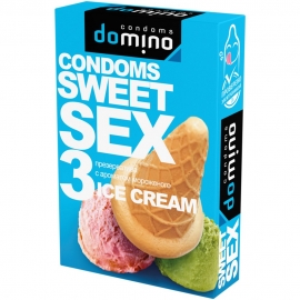 Презервативы для орального секса Luxe DOMINO Sweet Sex с ароматом мороженого