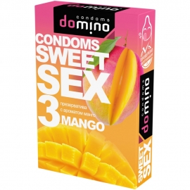 Презервативы для орального секса DOMINO Sweet Sex с ароматом манго