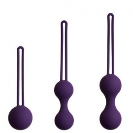 Набор из 3 фиолетовых вагинальных шариков
