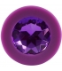 Малая силиконовая пробка, фиолетовая с фиолетовым кристаллом