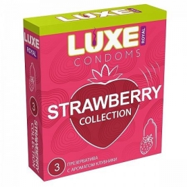 Ароматизированные презервативы Luxe «Strawberry Collection»