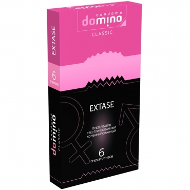 Презервативы текстурированные «Domino classic Extase», 6 штук
