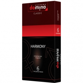 Гладкие презервативы «Domino Harmony», 6 штук