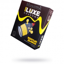 Презервативы из натурального латекса «Maxima - Желтый дьявол №1», Luxe