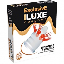Стимулирующие латексные презервативы «Exclusive Шоковая Терапия», упаковка 1 шт