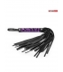 Черная плетка с фиолетовыми полосами, 39 см.