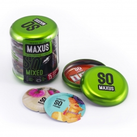 Набор из трех видов презервативов «Maxus Mixed», 15 шт