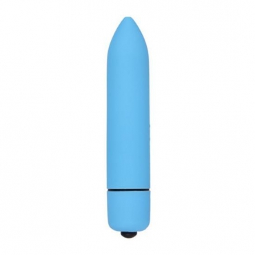 Мини-вибратор пуля, цвет голубой